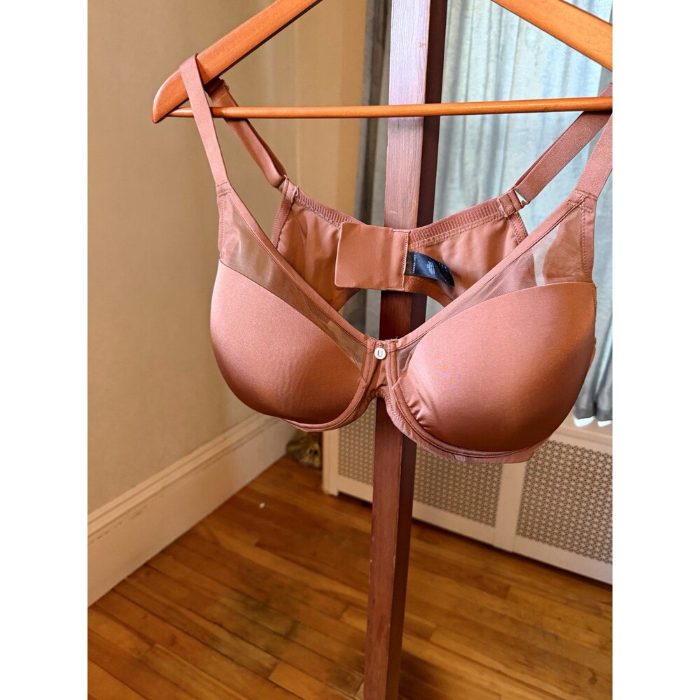 UNDERSTANCE Teddy Bear Brown T-Shirt Bra 44D Underwired Adjustable Straps